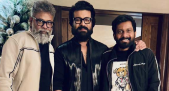 Iconic Moment: Ram Charan Poses with Directors of His Upcoming Films